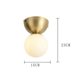 Nordisk Messing Mini Innfelt Taklampe For Foajebelysning