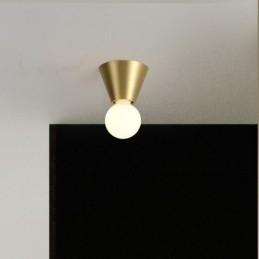 Nordisk Messing Mini Innfelt Taklampe