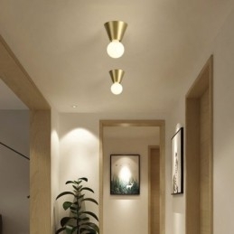 Nordisk Messing Mini Innfelt Taklampe