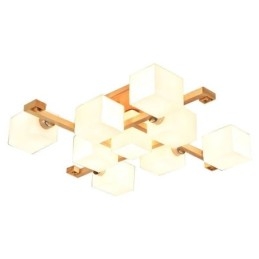 Nordisk Innfelt Taklampe Kreativ Varm Lampe I Massivt Tre