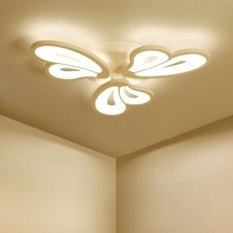 Moderne, Enkel, Innfelt Taklampe I Akryl, Kronbladformet
