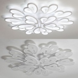 Moderne, Enkel, Innfelt Taklampe I Akryl, Kronbladformet