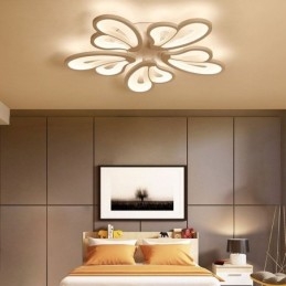 Moderne, Enkel, Innfelt Taklampe I Akryl, Kronbladformet