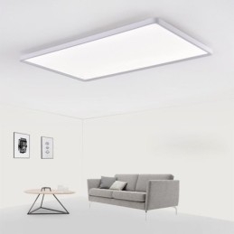 Nordisk Panellampe, Innfelt, Supertynn Lampe, Hvit Taklampe