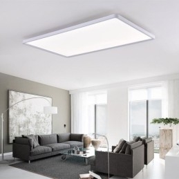 Nordisk Panellampe, Innfelt, Supertynn Lampe, Hvit Taklampe