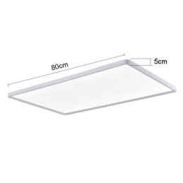 Nordisk Panellampe, Innfelt, Supertynn Lampe, Hvit Taklampe