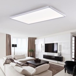 Nordisk Panellampe, Innfelt, Supertynn Lampe, Hvit Taklampe