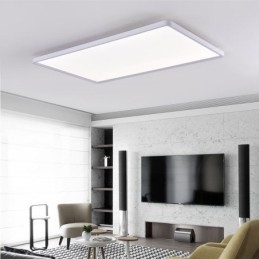 Nordisk Panellampe, Innfelt, Supertynn Lampe, Hvit Taklampe