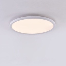 Nordisk Rund, Innfelt, Supertynn Taklampe I Aluminium, Rund Lampebelysning