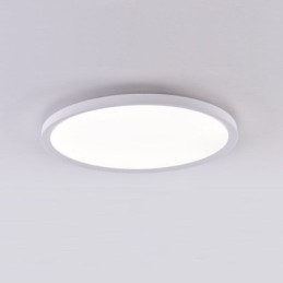 Nordisk Rund, Innfelt, Supertynn Taklampe I Aluminium, Rund Lampebelysning