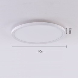 Nordisk Rund, Innfelt, Supertynn Taklampe I Aluminium, Rund Lampebelysning