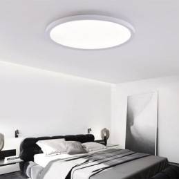 Nordisk Rund, Innfelt, Supertynn Taklampe I Aluminium, Rund Lampebelysning