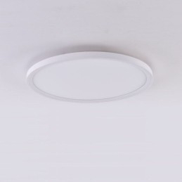 Nordisk Rund, Innfelt, Supertynn Taklampe I Aluminium, Rund Lampebelysning