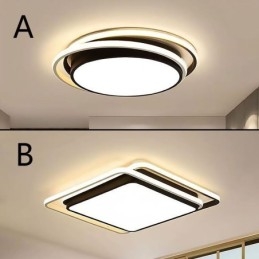 Moderne, Enkel, Innfelt, Geometrisk Taklampe, Firkantet Rammelampe