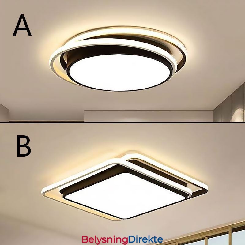 Moderne, Enkel, Innfelt, Geometrisk Taklampe, Firkantet Rammelampe