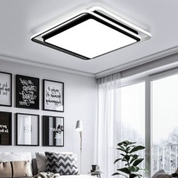 Moderne, Enkel, Innfelt, Geometrisk Taklampe, Firkantet Rammelampe