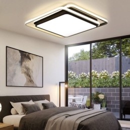 Moderne, Enkel, Innfelt, Geometrisk Taklampe, Firkantet Rammelampe