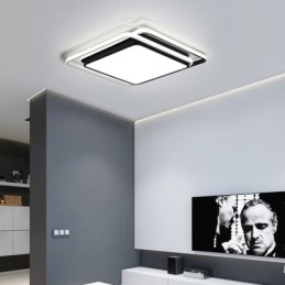 Moderne, Enkel, Innfelt, Geometrisk Taklampe, Firkantet Rammelampe