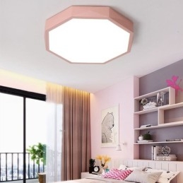 Moderne, Innfelt Taklampe Med Spesiell Sekskantdesign, Ultratynn Lampe