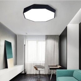 Moderne, Innfelt Taklampe Med Spesialdesign Og Åttekantet Design, Ultratynn Lampe
