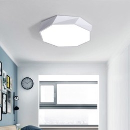 Moderne, Innfelt Taklampe Med Spesialdesign Og Åttekantet Design, Ultratynn Lampe