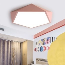 Moderne, Innfelt Taklampe Med Diamantdesign, Ultratynn Belysning Til Hjemmet