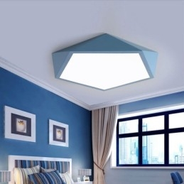 Moderne, Innfelt Taklampe Med Diamantdesign, Ultratynn Belysning Til Hjemmet