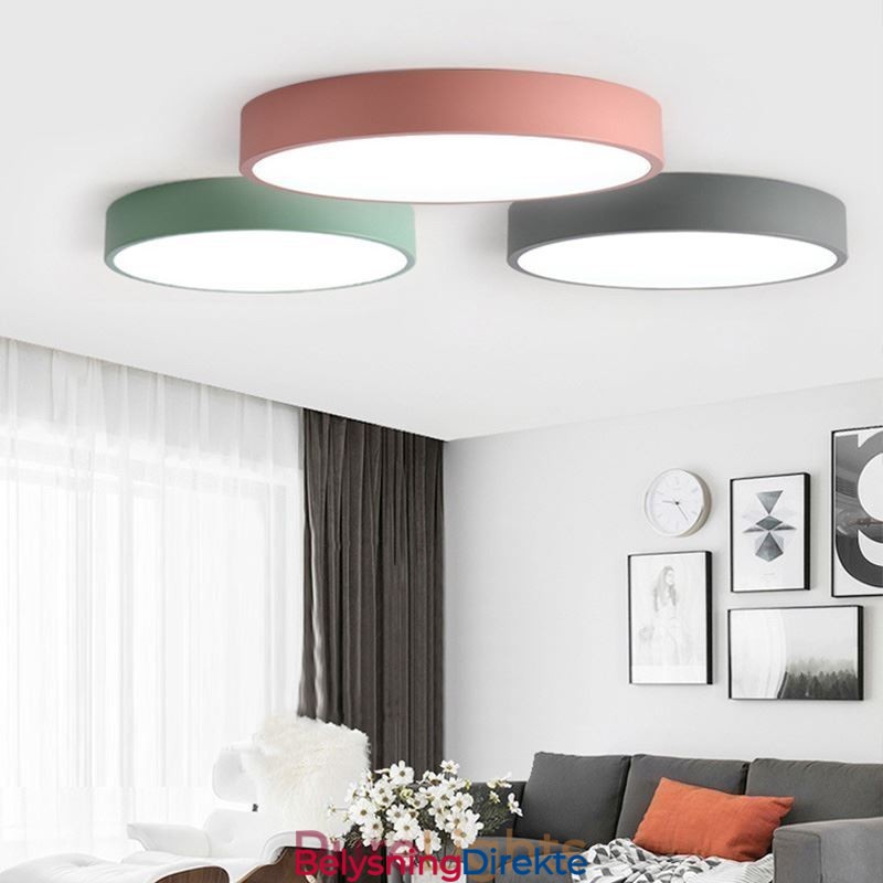 Moderne, Innfelt, Rund Taklampe Ultratynn Hjemmebelysning