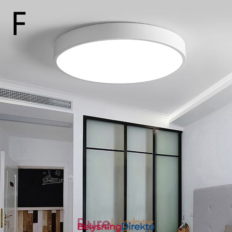 Moderne, Innfelt Ultratynn Taklampe, Rund Lampe
