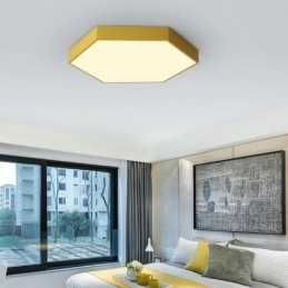 Moderne Enkel, Innfelt Sekskantet Taklampe