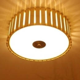 Stor, Innfelt Kinesisk, Kreativ Taklampe I Bambus For Barn