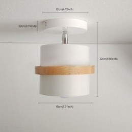 Rund Macaron Spotlight Kromatisk Taklampe (Enkelt Lys)