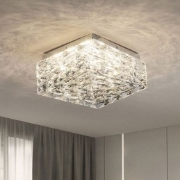 Krystall Taklampe For Innfelt Montering I Tre Farger, Dimbar