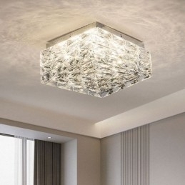 Krystall Taklampe For Innfelt Montering I Tre Farger, Dimbar