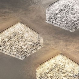 Krystall Taklampe For Innfelt Montering I Tre Farger, Dimbar