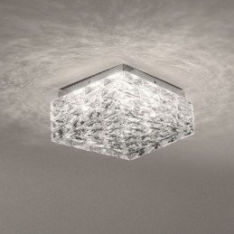 Krystall Taklampe For Innfelt Montering I Tre Farger, Dimbar