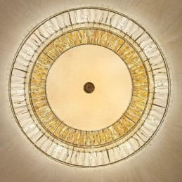 Krystall Innfelt Rund Krystalldekorasjonstaklampe