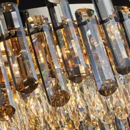 Krystall Innfelt Enkel Moderne Rund Taklampe Spiselampe