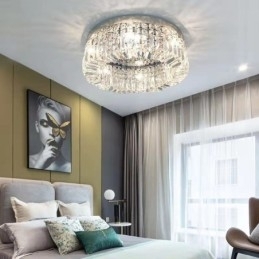 Moderne Elegant Taklampe Med Krystallmontering