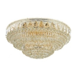 Luksuriøs, Innfelt Krystalltaklampe, Rund Lampe