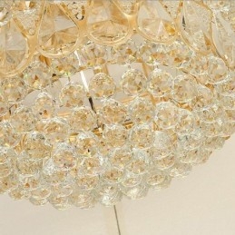 Luksuriøs, Innfelt Krystalltaklampe, Rund Lampe