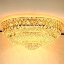 Innfelt Krystall Moderne Enkel Taklampe Kreativ Rund Belysning