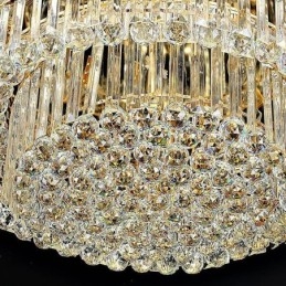 Krystall Taklampe Moderne Enkel Rund Innfelt Lampe