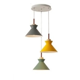 Nordisk Macaron Island 3-Lys Pendellampe Enkel Jern Arti Tre Lys