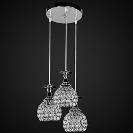 Krystalllysekrone Moderne Samtids Metall