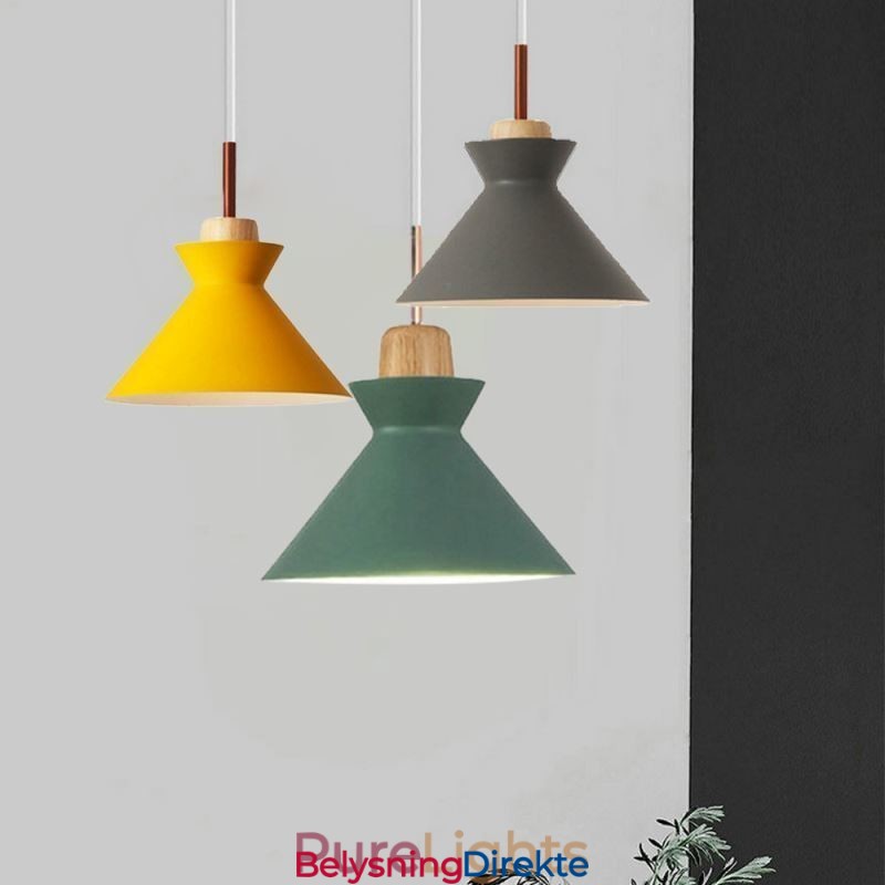 Nordisk Macaron Island 3-Lys Pendellampe Enkel Jern Arti Tre Lys