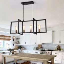 4-Lyss Pendellampe I Industriell Stil Lightingway