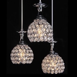 Krystalllysekrone Moderne Samtids Metall