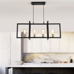 4-Lyss Pendellampe I Industriell Stil Lightingway