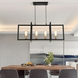 4-Lyss Pendellampe I Industriell Stil Lightingway